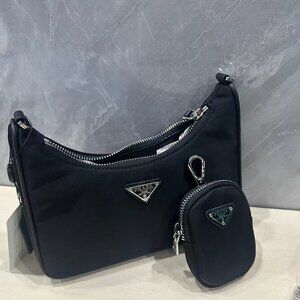 Prada 3 in 1 Crossbody Bag Black Small